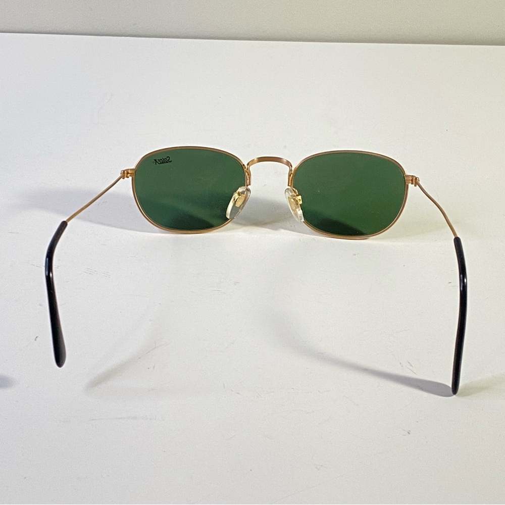 Gold Frame Green Lens Sunglasses - Picture 6 of 12